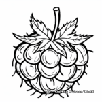 Wild Raspberry Coloring Pages 1
