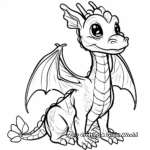 Winged Dragon Coloring Pages 1