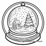 Winter Wonderland Snow Globe Coloring Pages 3