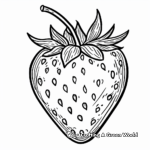 Yummy Strawberry Coloring Sheets 1