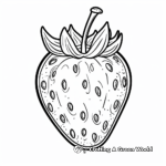 Yummy Strawberry Coloring Sheets 2