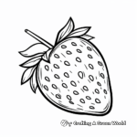 Yummy Strawberry Coloring Sheets 4