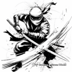 Abstract Ninja Coloring Pages for Artists 3