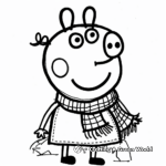 Action-Filled Peppa Pig Adventure Coloring Pages 3