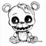 Adorable Chibi Freddy Fazbear Coloring Pages 1