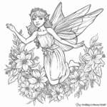 Adult Coloring Pages: Detailed Fairy Designs 2
