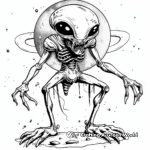 Advanced Astro-creature Coloring Pages 2