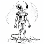 Advanced Astro-creature Coloring Pages 3