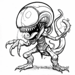 Advanced Astro-creature Coloring Pages 4