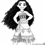 Adventurous Moana Coloring Pages 3