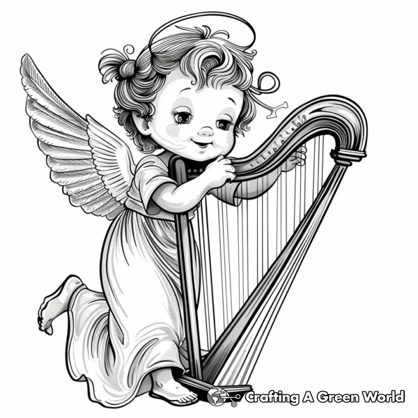 Angel Coloring Pages - Free &amp; Printable!