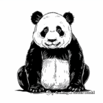 Animated Panda Bear Coloring Pages 2