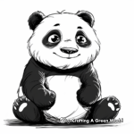 Animated Panda Bear Coloring Pages 3