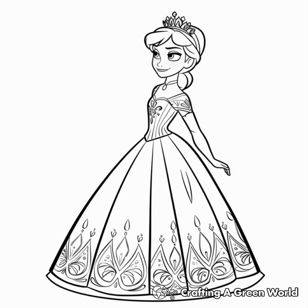 Anna Mask Colour In Anna Coloring Pages - Free & Printable!