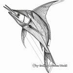 Artistic Abstract Sailfish Coloring Pages 3