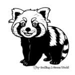 Artistic Red Panda Coloring Pages 4