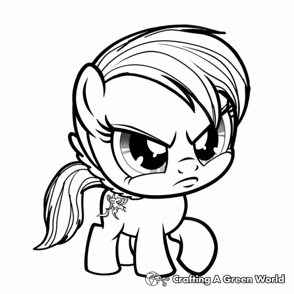 Rainbow Dash Coloring Pages - Free &amp; Printable!