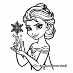 Beautiful Elsa from Frozen 2 Coloring Pages 4