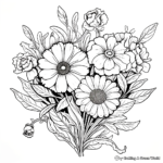 Beautiful Floral Design Coloring Pages 1