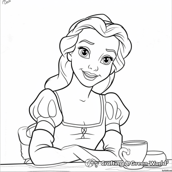 Belle Coloring Pages - Free &amp; Printable!