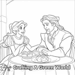Belle Coloring Pages - Free &amp; Printable!