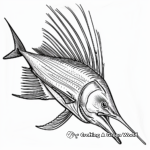 Billowing Sailfish Coloring Pages for Artists 4