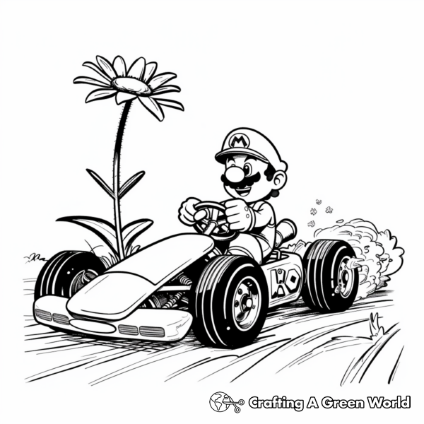 Mario Kart Coloring Pages - Free & Printable!