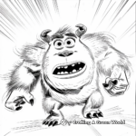 Black and White Randall Boggs Coloring Sheets 3