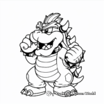Bowser Koopa Troopa Coloring Pages 1