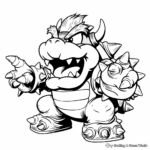 Bowser Koopa Troopa Coloring Pages 2