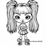 Bratz Doll Cheerleader Coloring Pages 2
