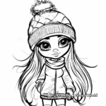 Bratz Doll Winter Fashion Coloring Pages 1