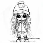 Bratz Doll Winter Fashion Coloring Pages 2