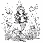 Bright Harmony Siren Mermaid and Sea Animals Coloring Pages 2