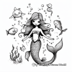 Bright Harmony Siren Mermaid and Sea Animals Coloring Pages 3