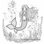 Bright Harmony Siren Mermaid and Sea Animals Coloring Pages 4