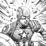 Captain America's WWII Scenes Coloring Pages 2