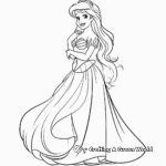 Charming Ariel Coloring Pages 1