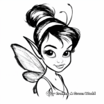Charming Tinkerbell Portrait Coloring Pages 3