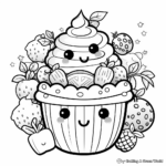 Cheerful Kawaii Candy Coloring Pages 4