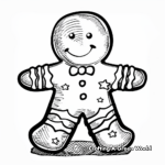 Christmas Gingerbread Man Coloring Pages 4