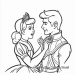 Cinderella and Prince Charming Coloring Pages 3