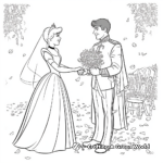 Cinderella's Happy Ending: The Wedding Scene Coloring Pages 1