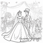 Cinderella's Happy Ending: The Wedding Scene Coloring Pages 2