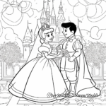 Cinderella's Happy Ending: The Wedding Scene Coloring Pages 3