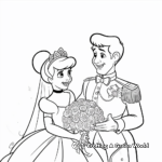 Cinderella's Happy Ending: The Wedding Scene Coloring Pages 4
