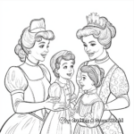 Cinderella's Stepfamily: Lady Tremaine, Anastasia, and Drizella Coloring Pages 3