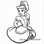 Cinderella's Transformation Moments Coloring Pages 2
