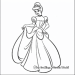 Cinderella's Transformation Moments Coloring Pages 3
