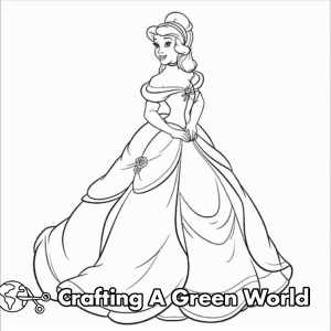 Belle Coloring Pages - Free &amp; Printable!
